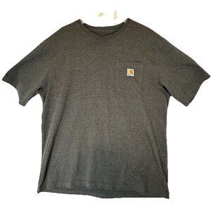 CARHARTT K87 Men Short Sleeve T Shirt Pocket Outdoors Workwear Size XL Casual
